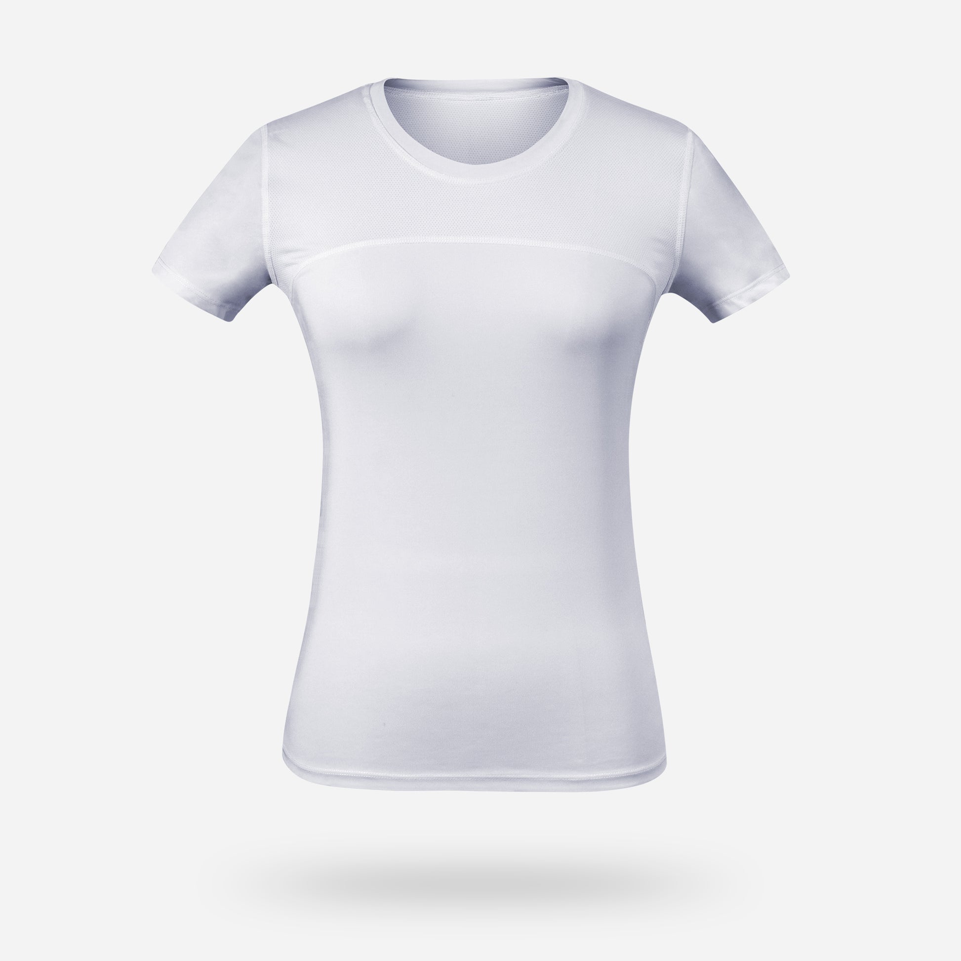 VEQKING Women's Compression T-Shirt Moisture‑Wicking, Quick‑Dry Activewear for Gym, Yoga & Running White