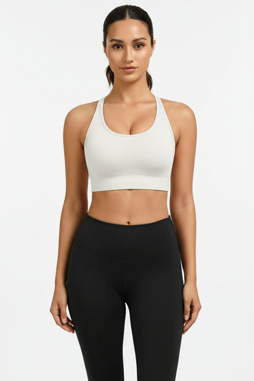 Adjustable Criss Cross Back Sports Bra