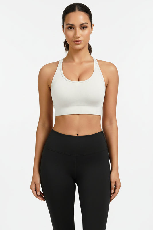 Adjustable Criss Cross Back Sports Bra