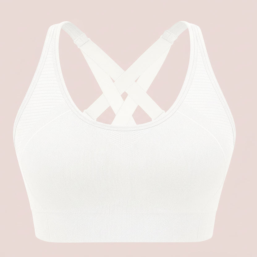 Adjustable Criss Cross Back Sports Bra