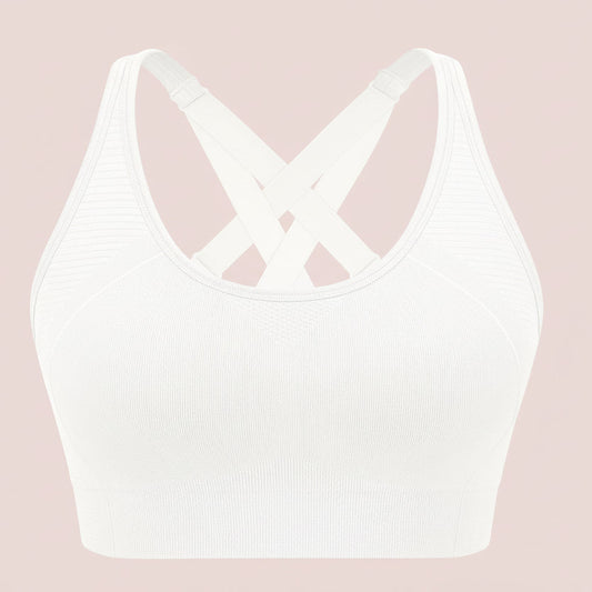 Adjustable Criss Cross Back Sports Bra