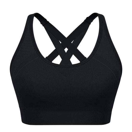 Adjustable Criss Cross Back Sports Bra