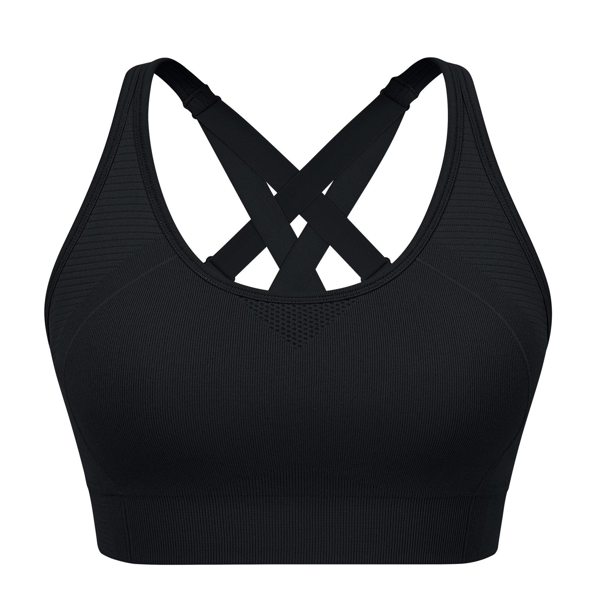 Adjustable Criss Cross Back Sports Bra