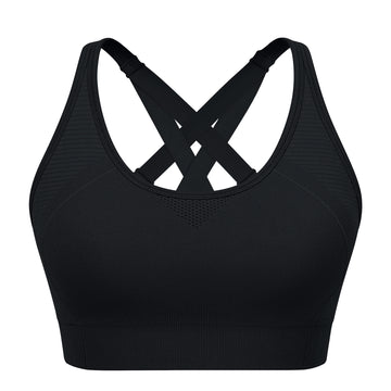 Adjustable Criss Cross Back Sports Bra