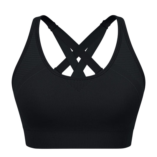 Adjustable Criss Cross Back Sports Bra