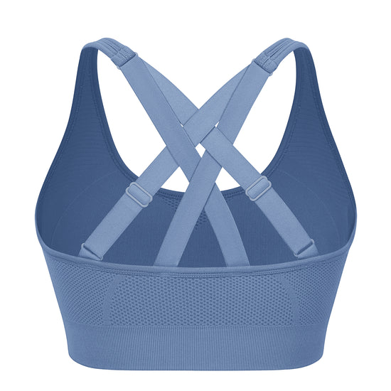 Adjustable Criss Cross Back Sports Bra