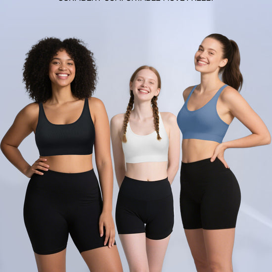 Adjustable Criss Cross Back Sports Bra