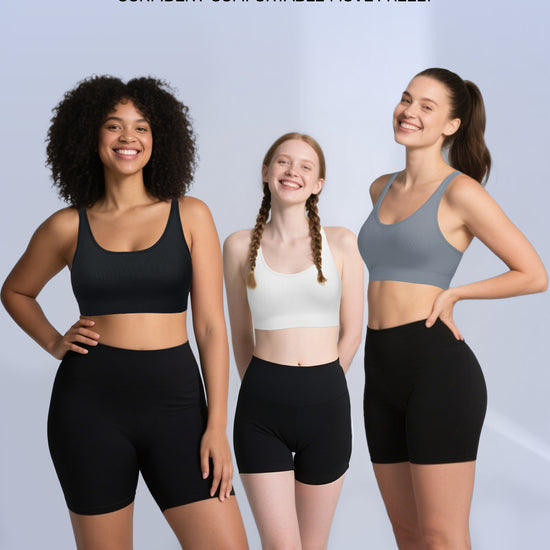 Adjustable Criss Cross Back Sports Bra