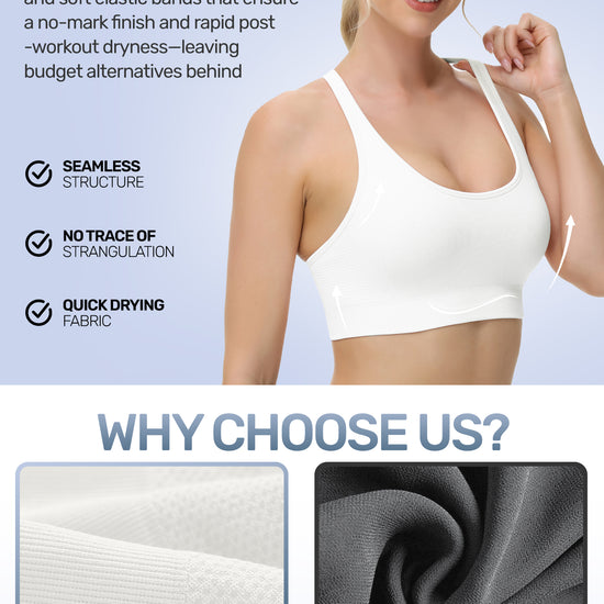 Adjustable Criss Cross Back Sports Bra