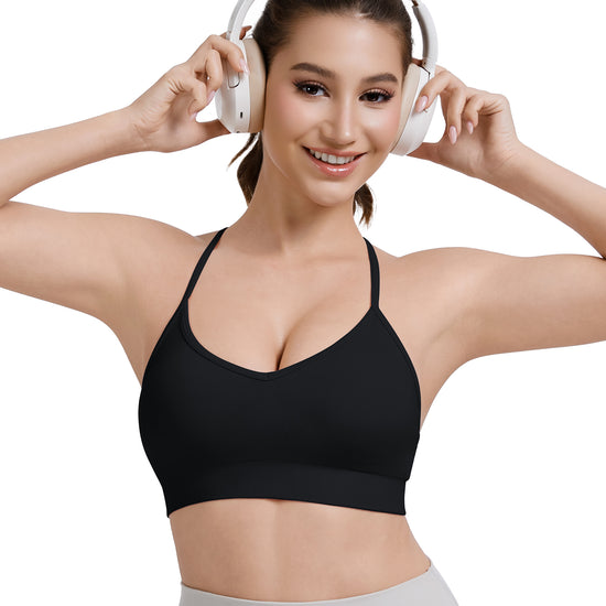 Adjustable Cross Back Sports Bra