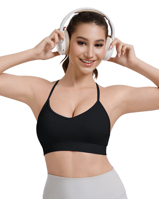 Adjustable Cross Back Sports Bra