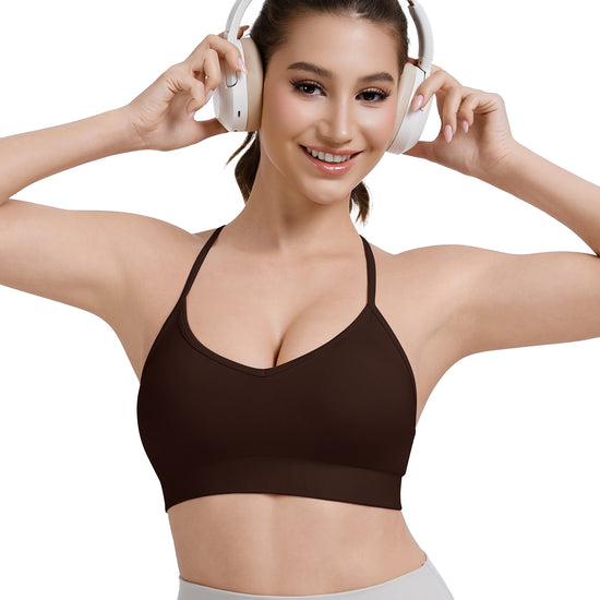 Adjustable Cross Back Sports Bra
