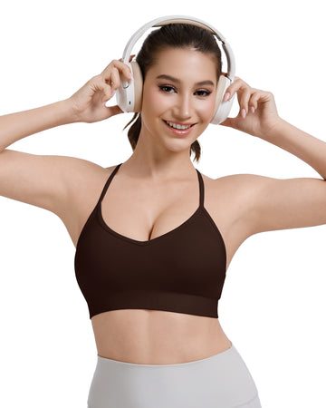 Adjustable Cross Back Sports Bra