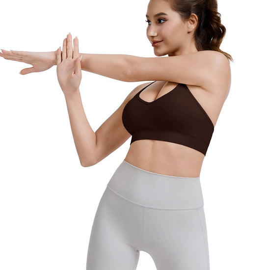 Adjustable Cross Back Sports Bra