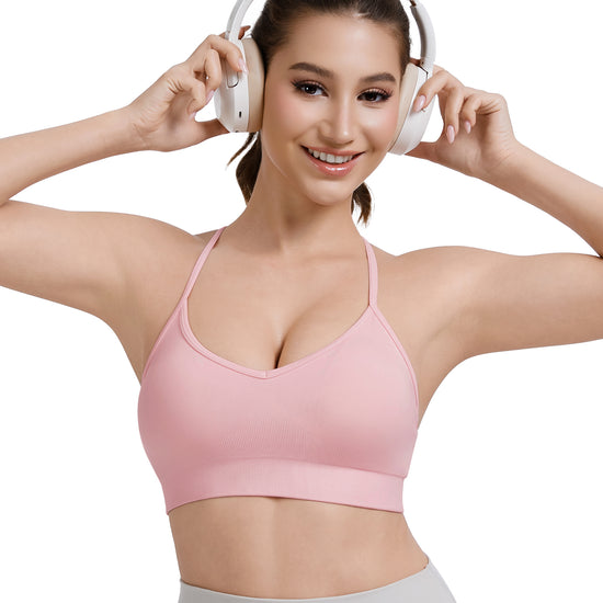Adjustable Cross Back Sports Bra