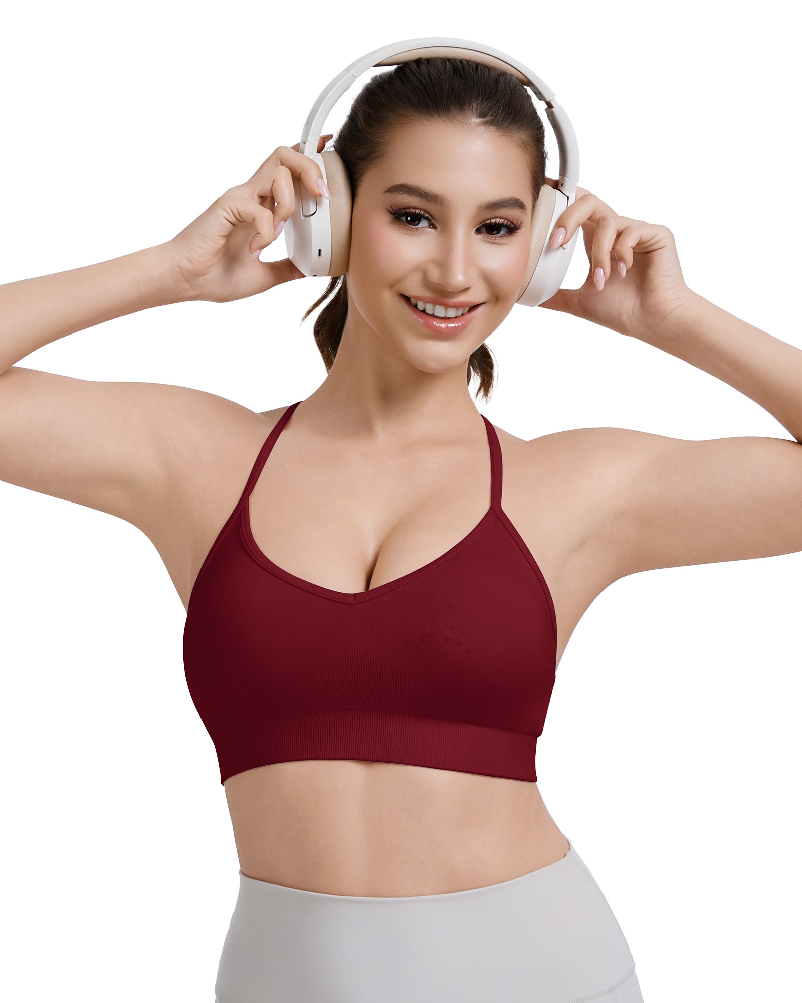 Adjustable Cross Back Sports Bra