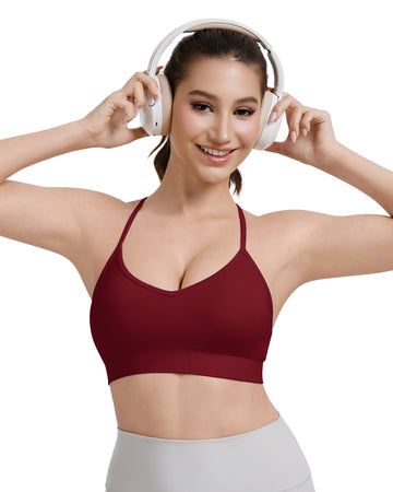 Adjustable Cross Back Sports Bra