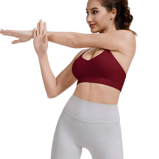 Adjustable Cross Back Sports Bra