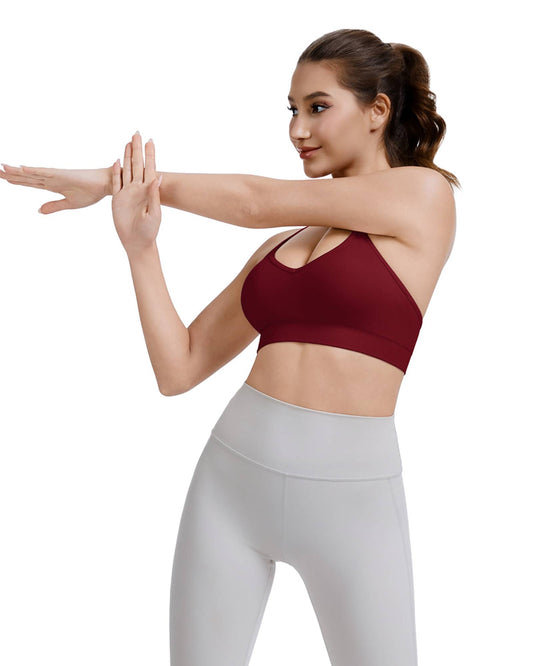 Adjustable Cross Back Sports Bra