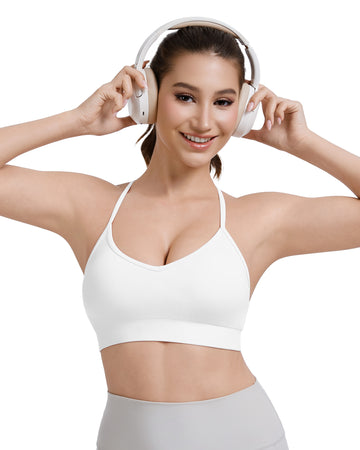 Adjustable Cross Back Sports Bra