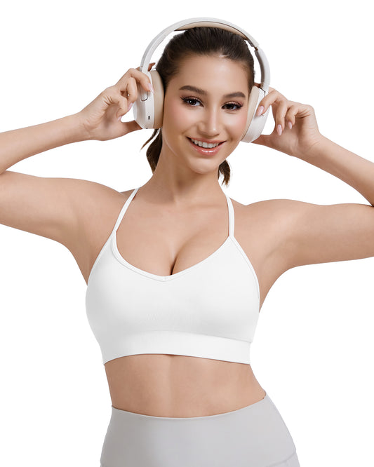 Adjustable Cross Back Sports Bra