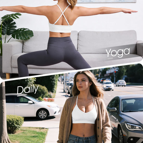 Adjustable Cross Back Sports Bra