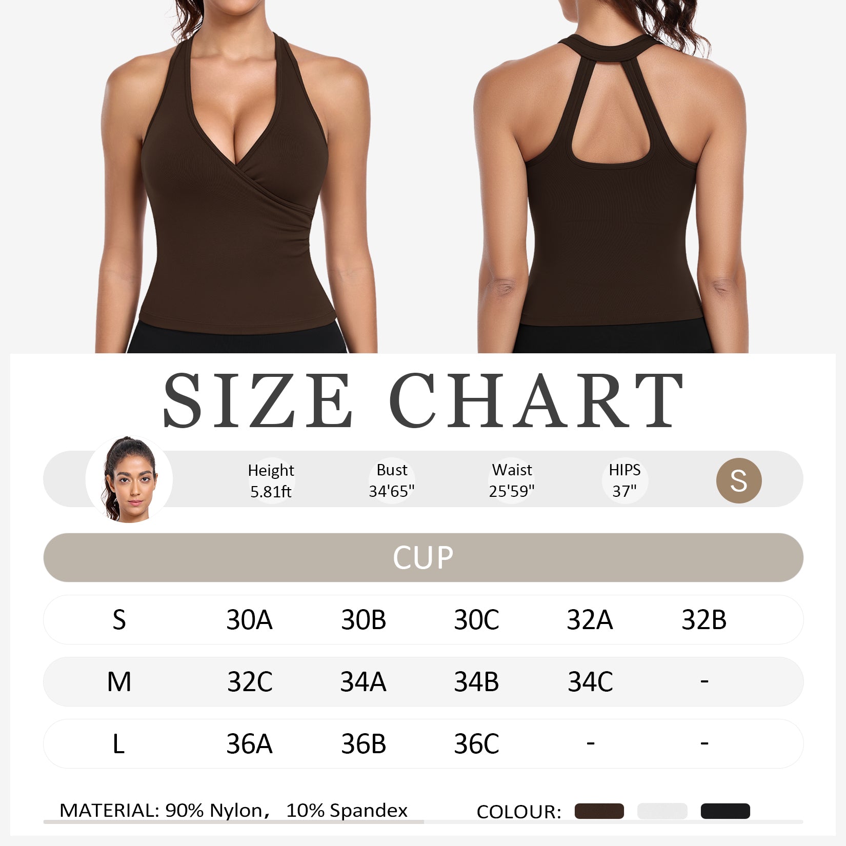 Built-in Bra Cutout Racerback Workout Top
