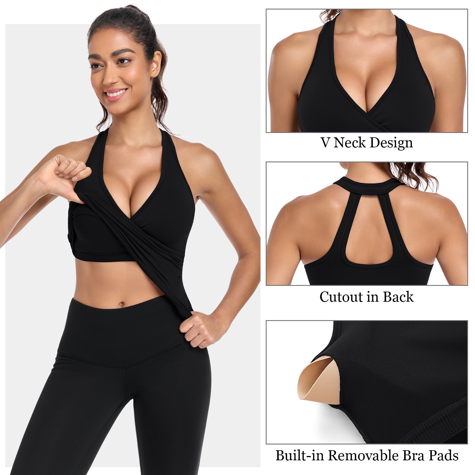 Built-in sports bra