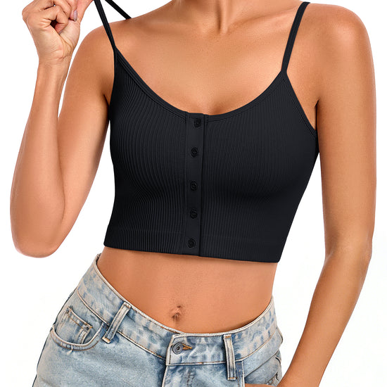 Button Front Cami Top