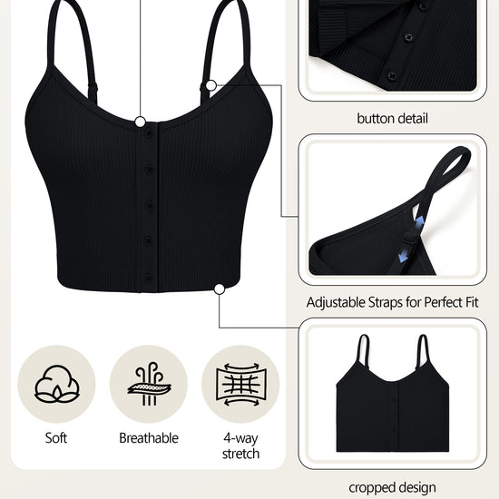 Button Front Cami Top