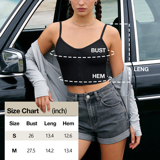 Button Front Cami Top