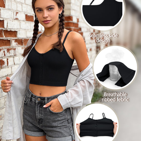 Button Front Cami Top