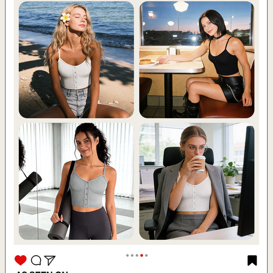 Button Front Cami Top