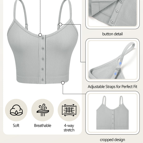 Button Front Cami Top