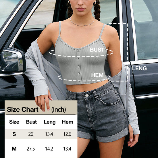 Button Front Cami Top