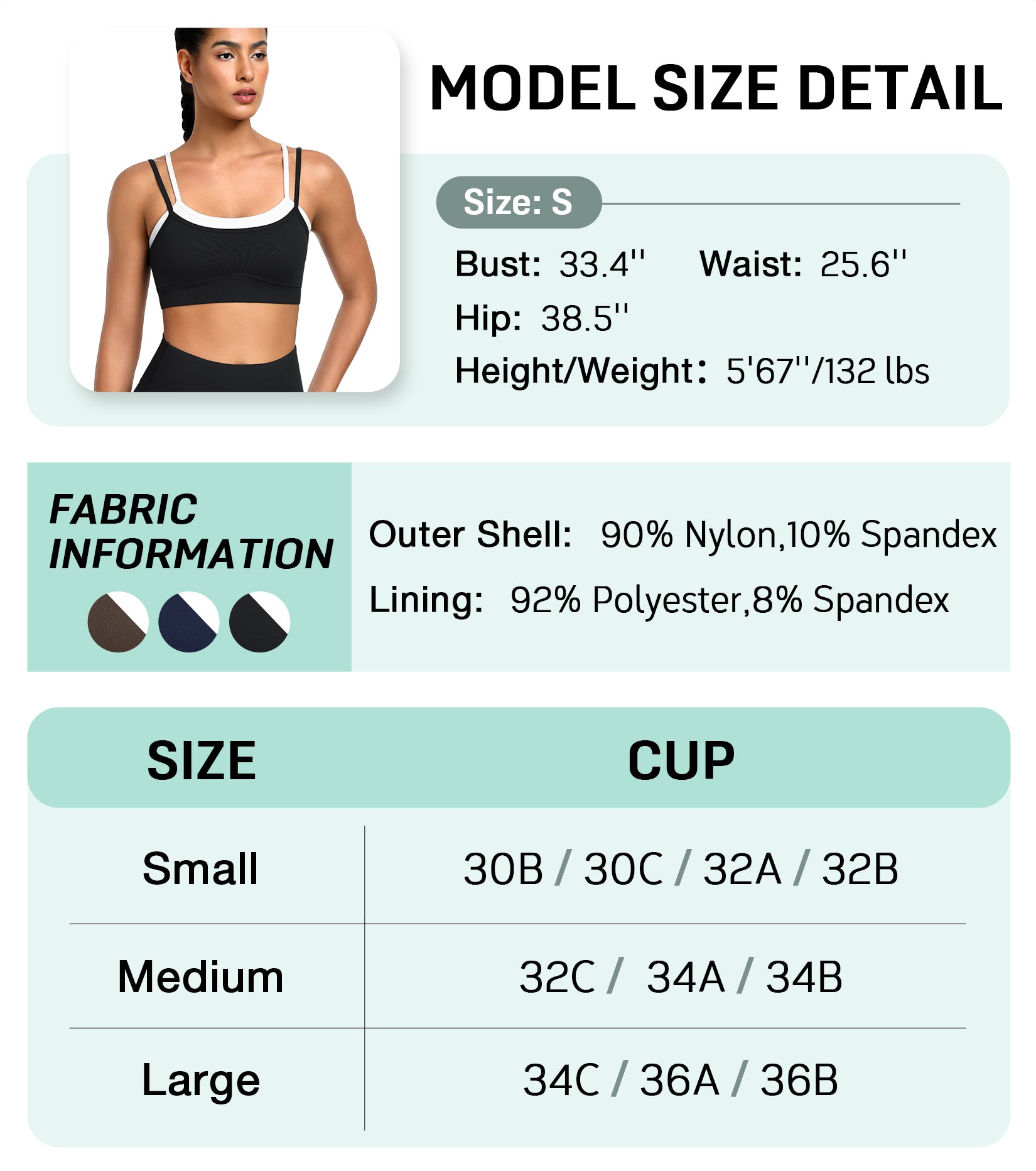 Removable Padded Low Impact Yoga Bra