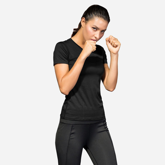 VEQKING_Women_s_Compression_T-Shirt_Moisture_Wicking_Quick_Dry_Activewear_for_Gym_Yoga_Running_Black