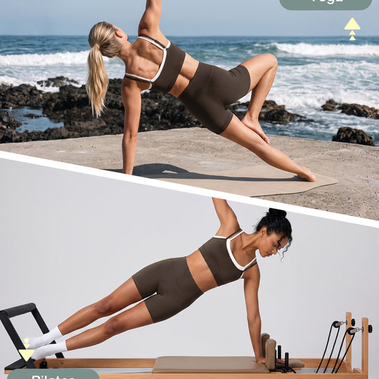 Wire-Free Seamless Contrast Layer Sports Bra