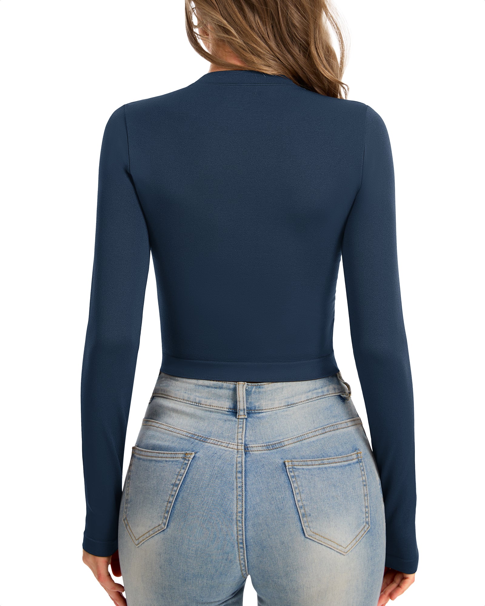 Women's Long Sleeve Crop Top