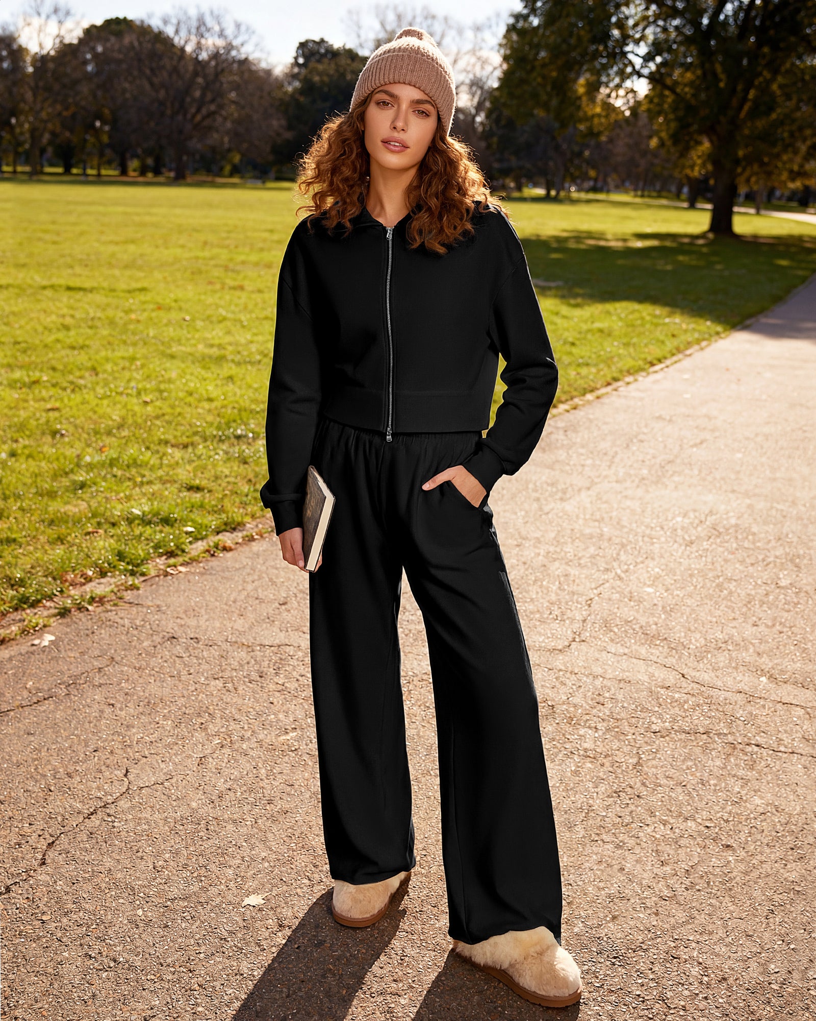 Y2K Double-Zip Ribbed Cropped Jacket