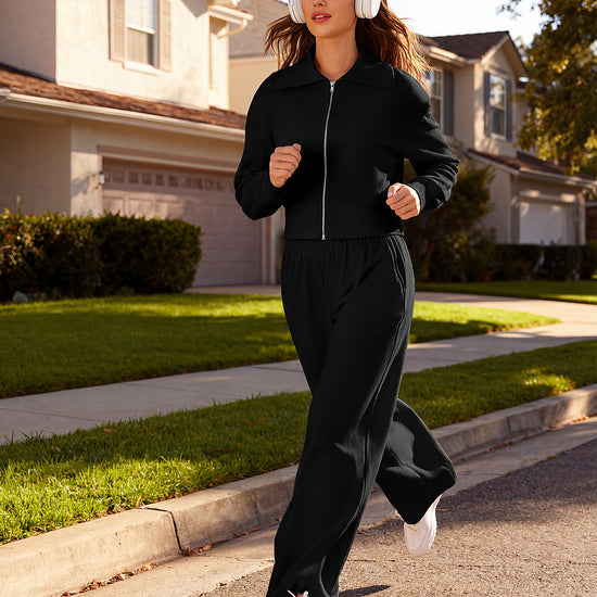 Y2K Double-Zip Ribbed Cropped Jacket