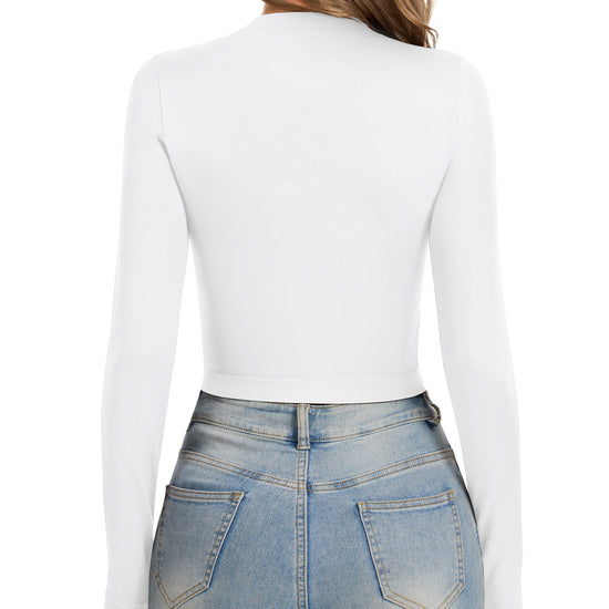 long sleeve crop top